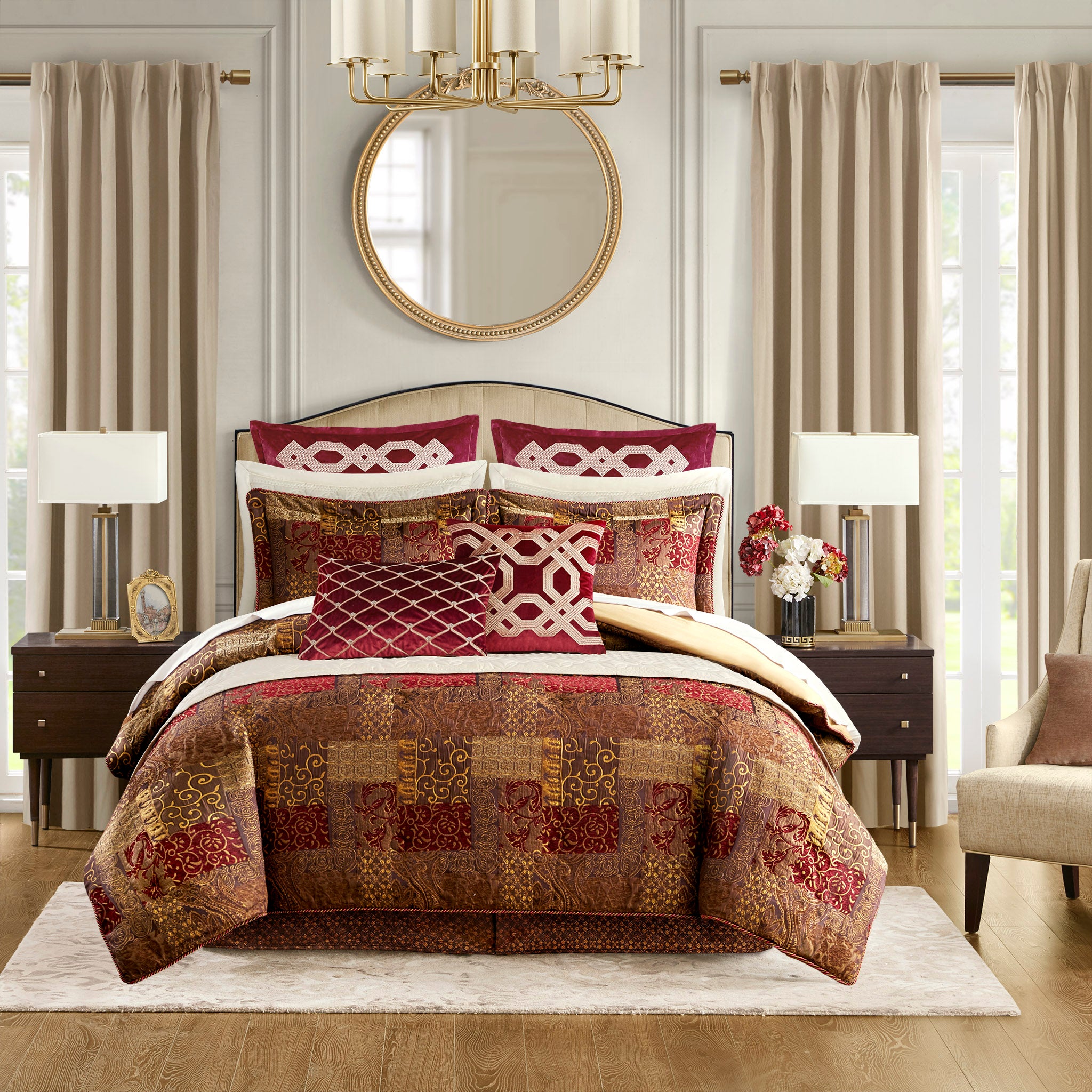 Croscill Classics - Galleria Adult/Fashion Croscill 4 Piece Bedding Red Online - Set – Store Comforter