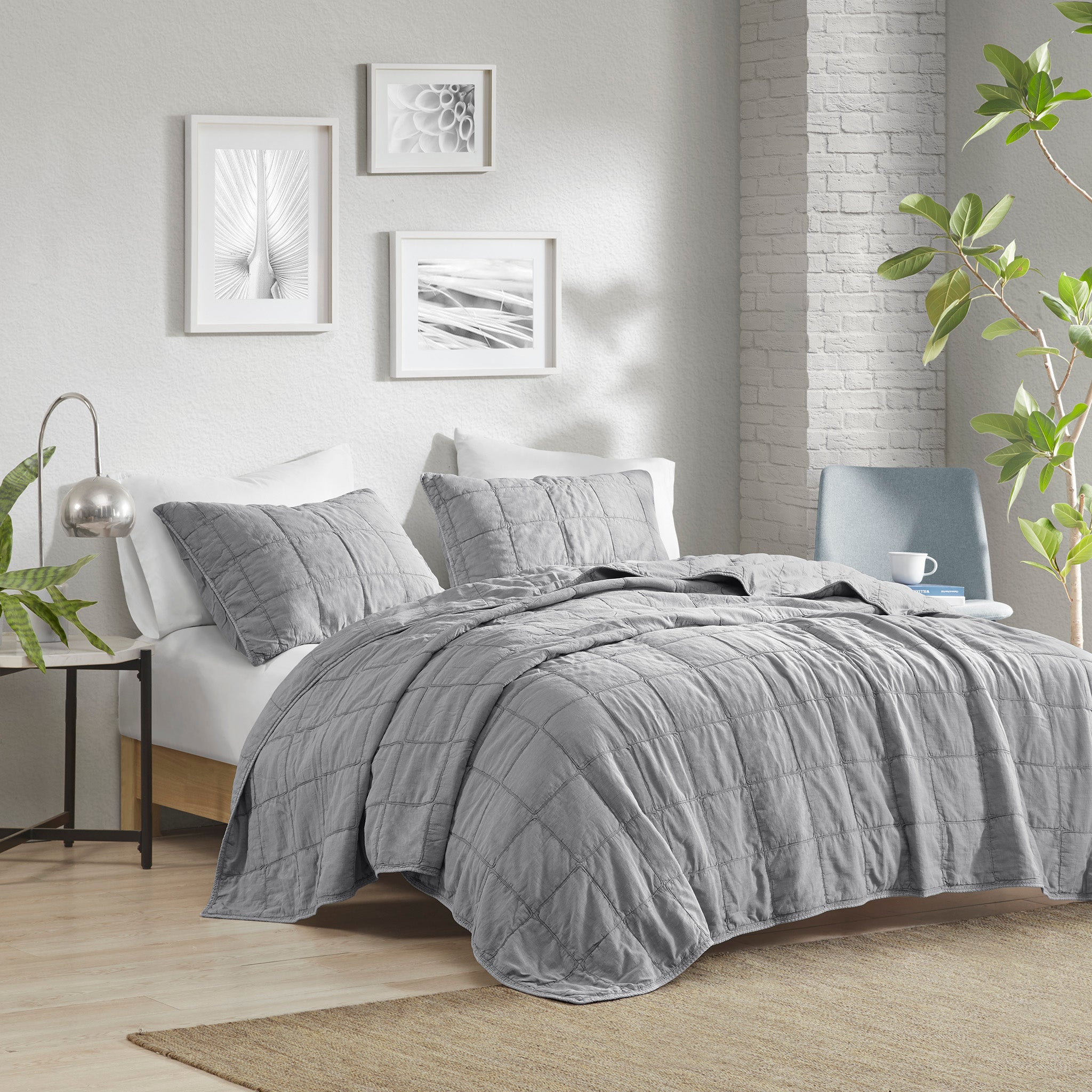 Gray coverlet clearance queen