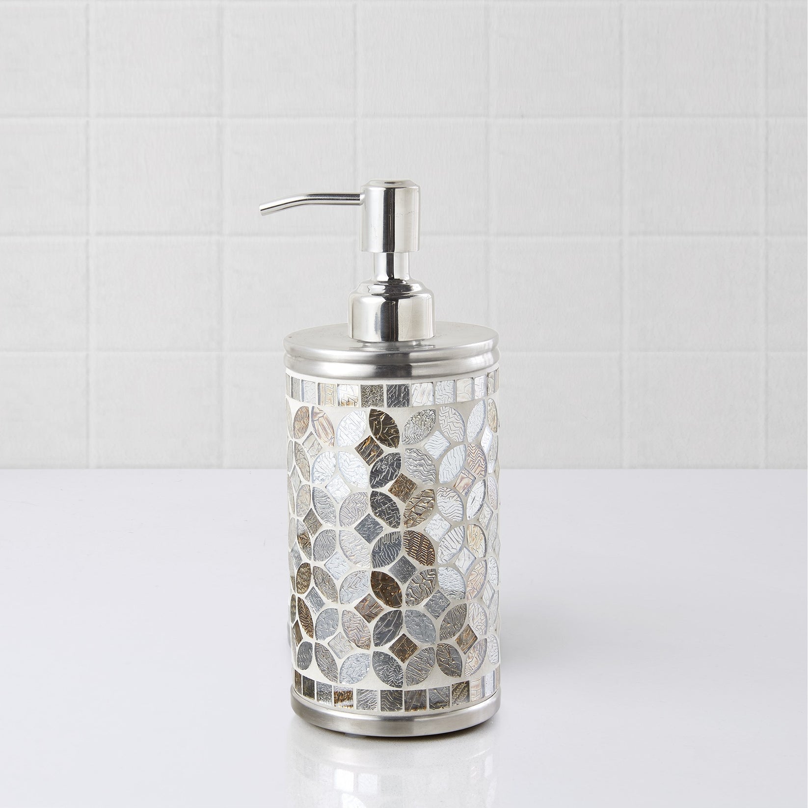 Croscill - Seville Mosaic Glass Lotion Pump - Bath Accessories ...